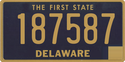 DE license plate 187587