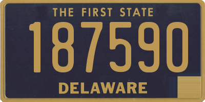 DE license plate 187590