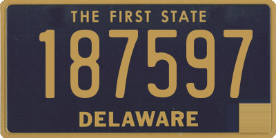 DE license plate 187597