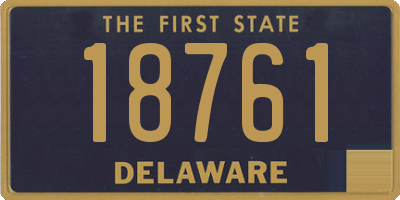 DE license plate 18761