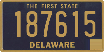 DE license plate 187615