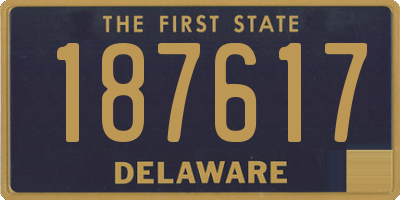 DE license plate 187617