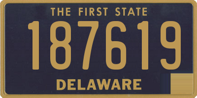 DE license plate 187619