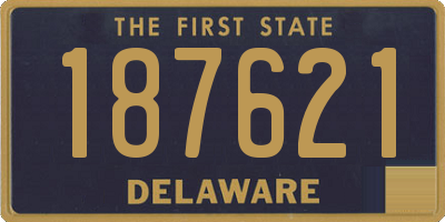 DE license plate 187621