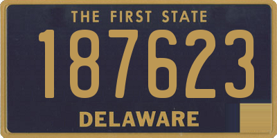 DE license plate 187623