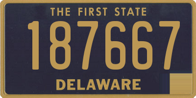 DE license plate 187667