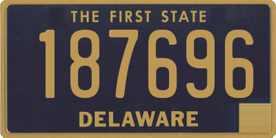 DE license plate 187696