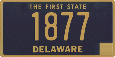 DE license plate 1877