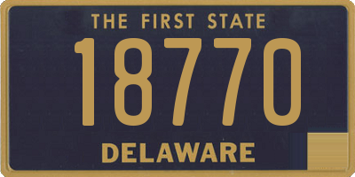 DE license plate 18770
