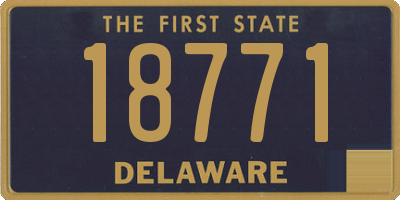 DE license plate 18771