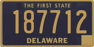 DE license plate 187712