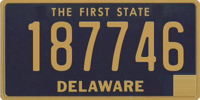 DE license plate 187746