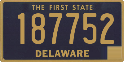 DE license plate 187752
