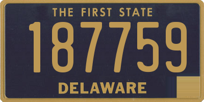 DE license plate 187759