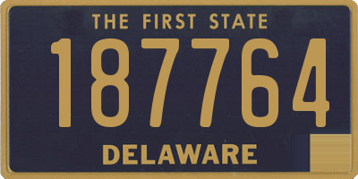 DE license plate 187764
