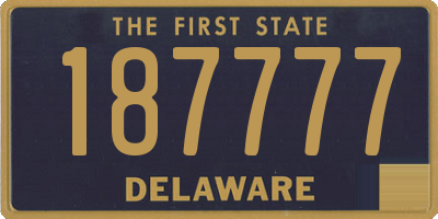 DE license plate 187777