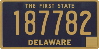 DE license plate 187782