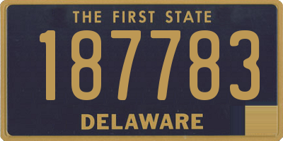 DE license plate 187783
