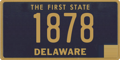 DE license plate 1878