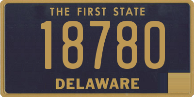 DE license plate 18780