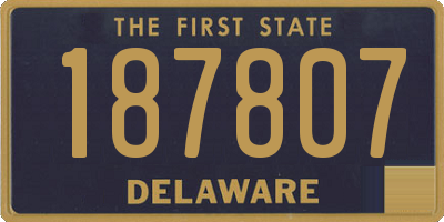 DE license plate 187807