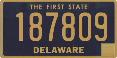 DE license plate 187809