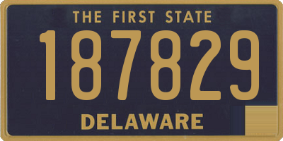 DE license plate 187829