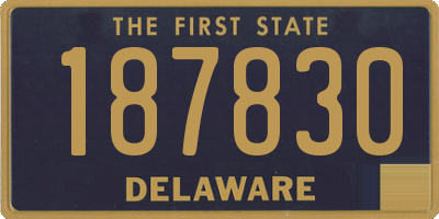 DE license plate 187830