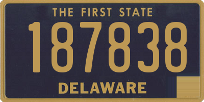 DE license plate 187838