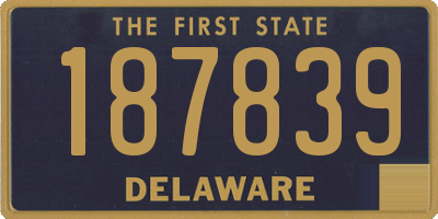 DE license plate 187839