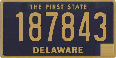 DE license plate 187843