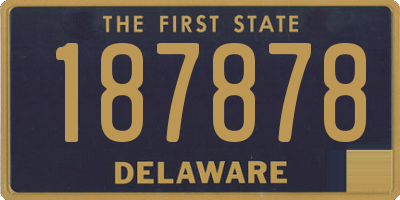 DE license plate 187878