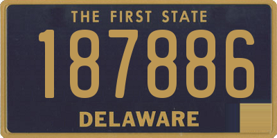 DE license plate 187886