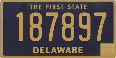 DE license plate 187897
