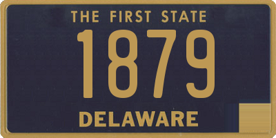 DE license plate 1879