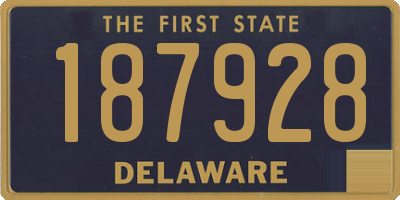 DE license plate 187928