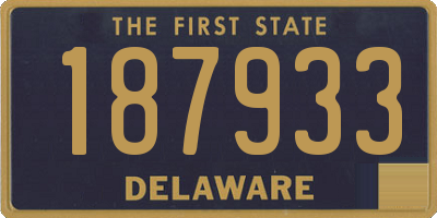 DE license plate 187933