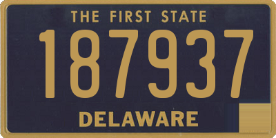 DE license plate 187937