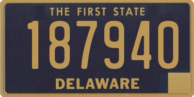 DE license plate 187940