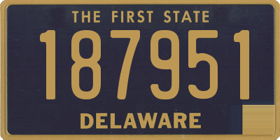 DE license plate 187951