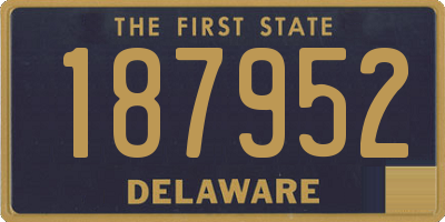 DE license plate 187952