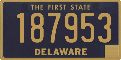 DE license plate 187953