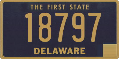 DE license plate 18797