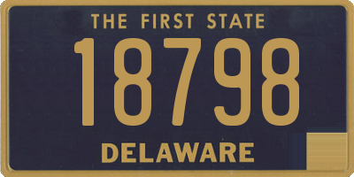 DE license plate 18798