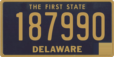 DE license plate 187990