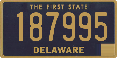 DE license plate 187995