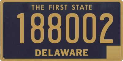 DE license plate 188002