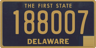 DE license plate 188007