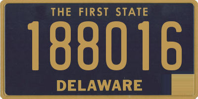 DE license plate 188016