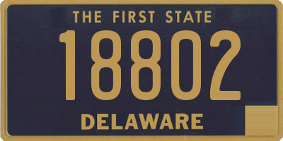 DE license plate 18802